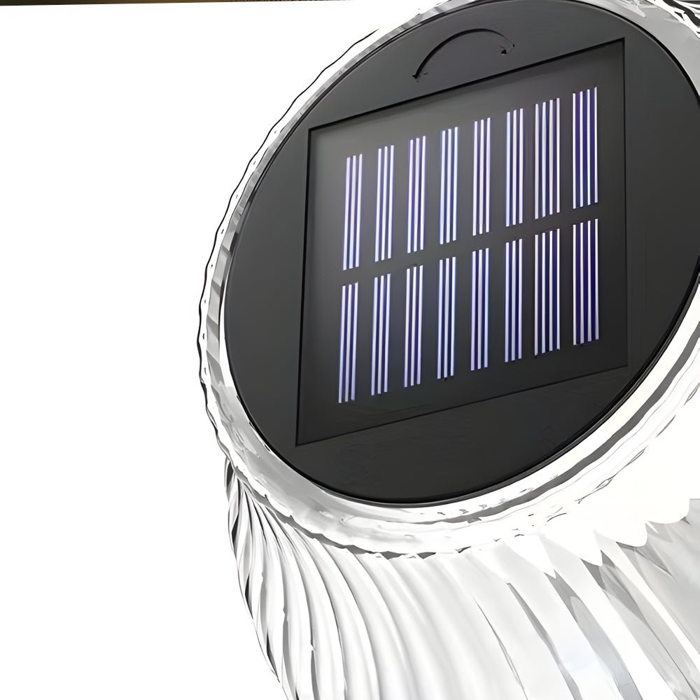 Precious lic Arm Solar Glass Outdoor Wall Light