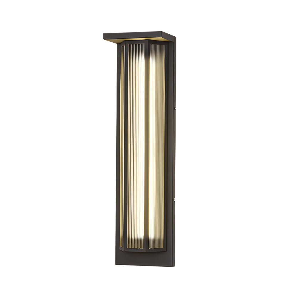 Keway Rectangular Transparent Outdoor Wall Lights