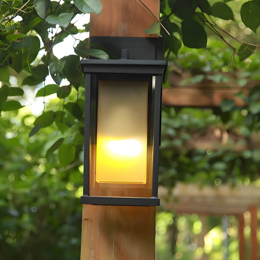 Belln Square Classic Glass Outdoor Wall Lantern