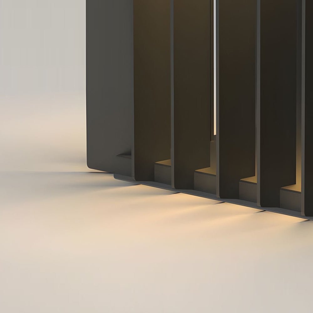 Freen Square Pier-Mount Wired Steel Outdoor Post Pillar Light