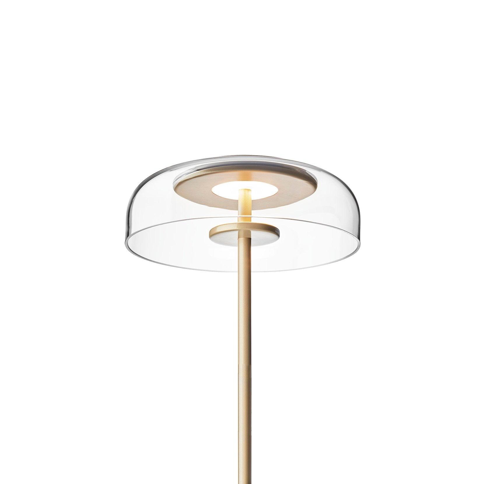 Salem Table Lamp Clear Glass Shade Wood Base-Neutral Decor
