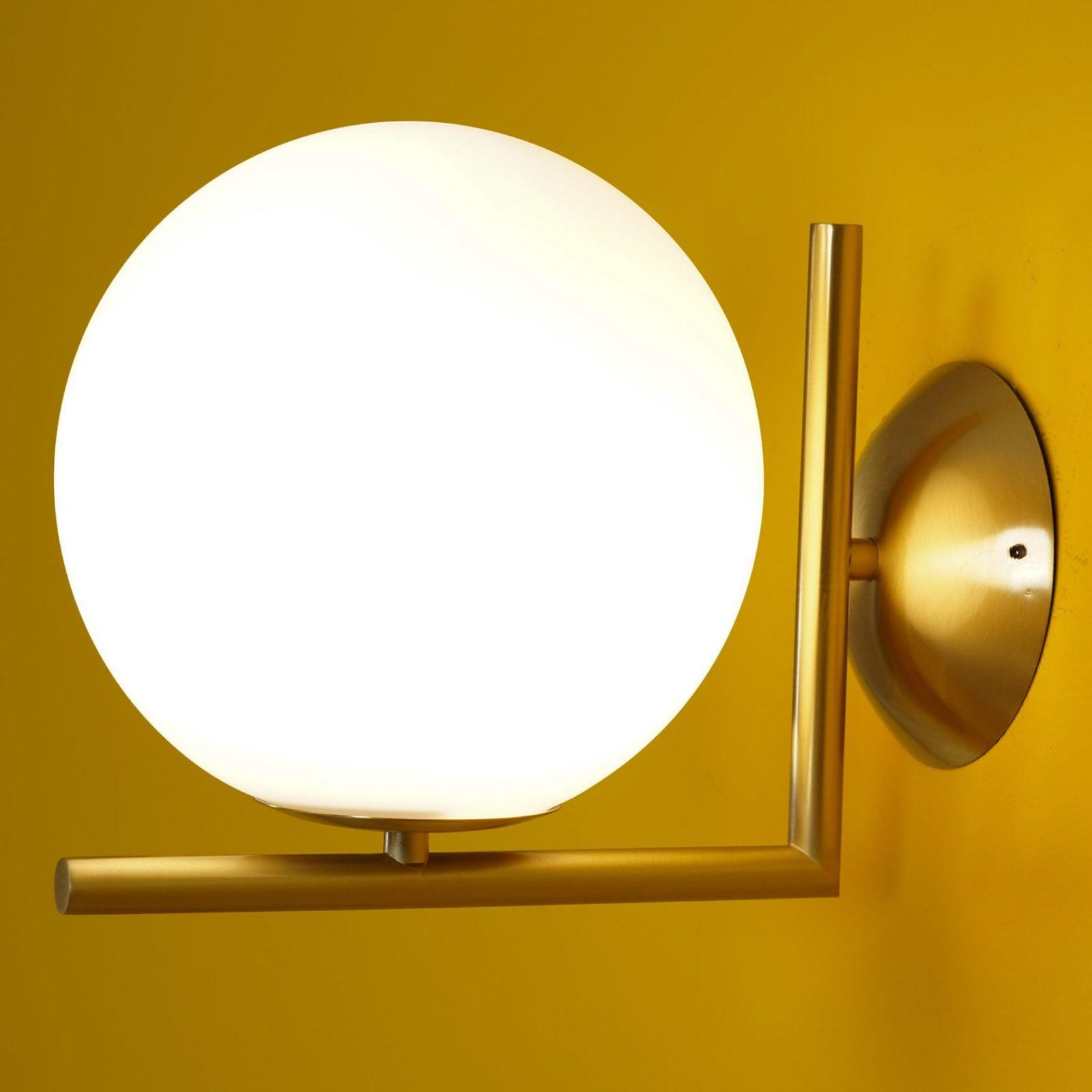 Joanna Modern Minimalist Opal Blown Glass Wall Lamp-Neutral Decor