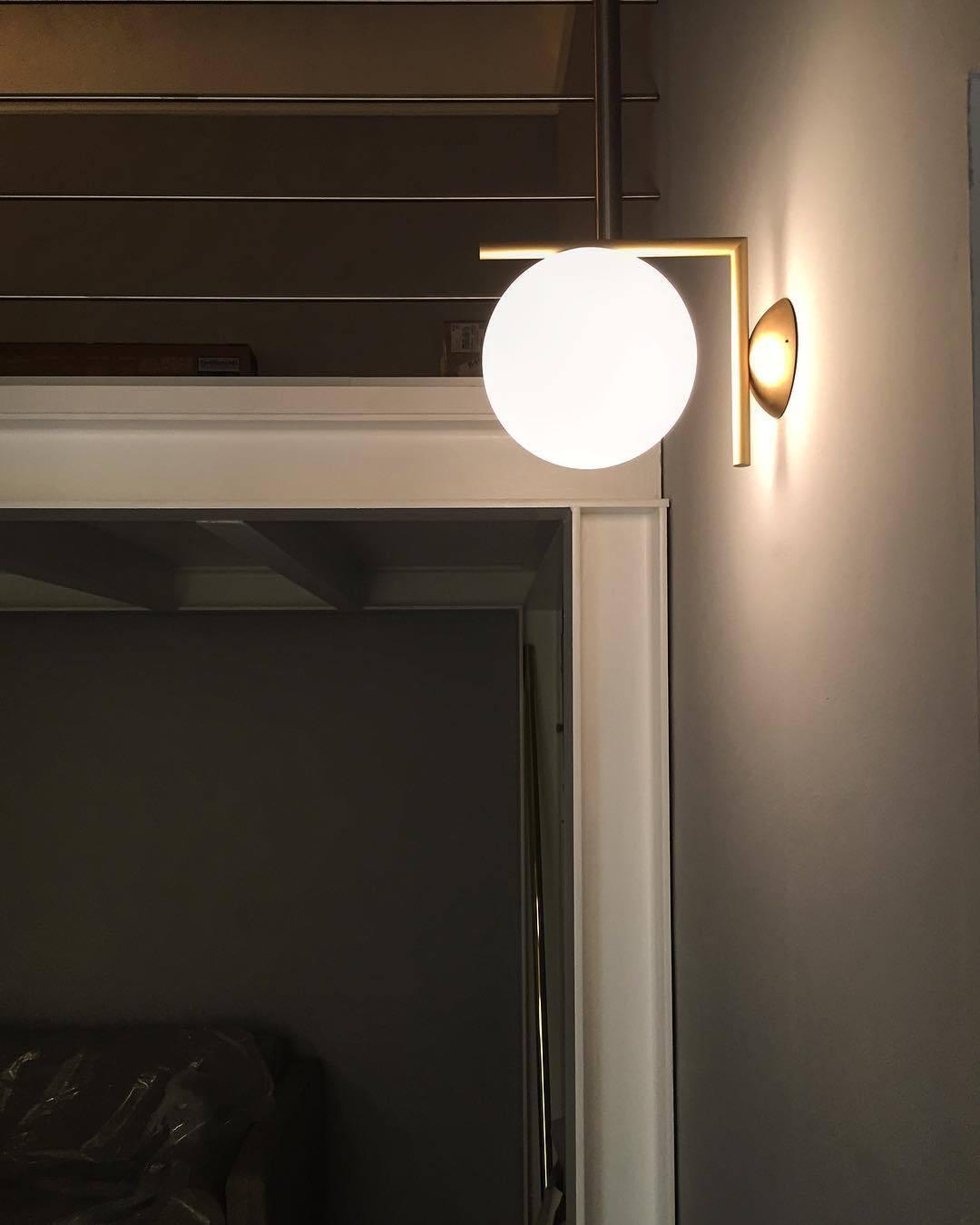 Joanna Modern Minimalist Opal Blown Glass Wall Lamp-Neutral Decor