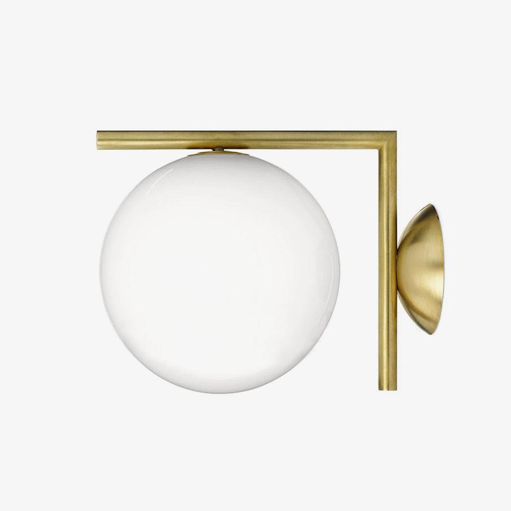 Joanna Modern Minimalist Opal Blown Glass Wall Lamp-Neutral Decor