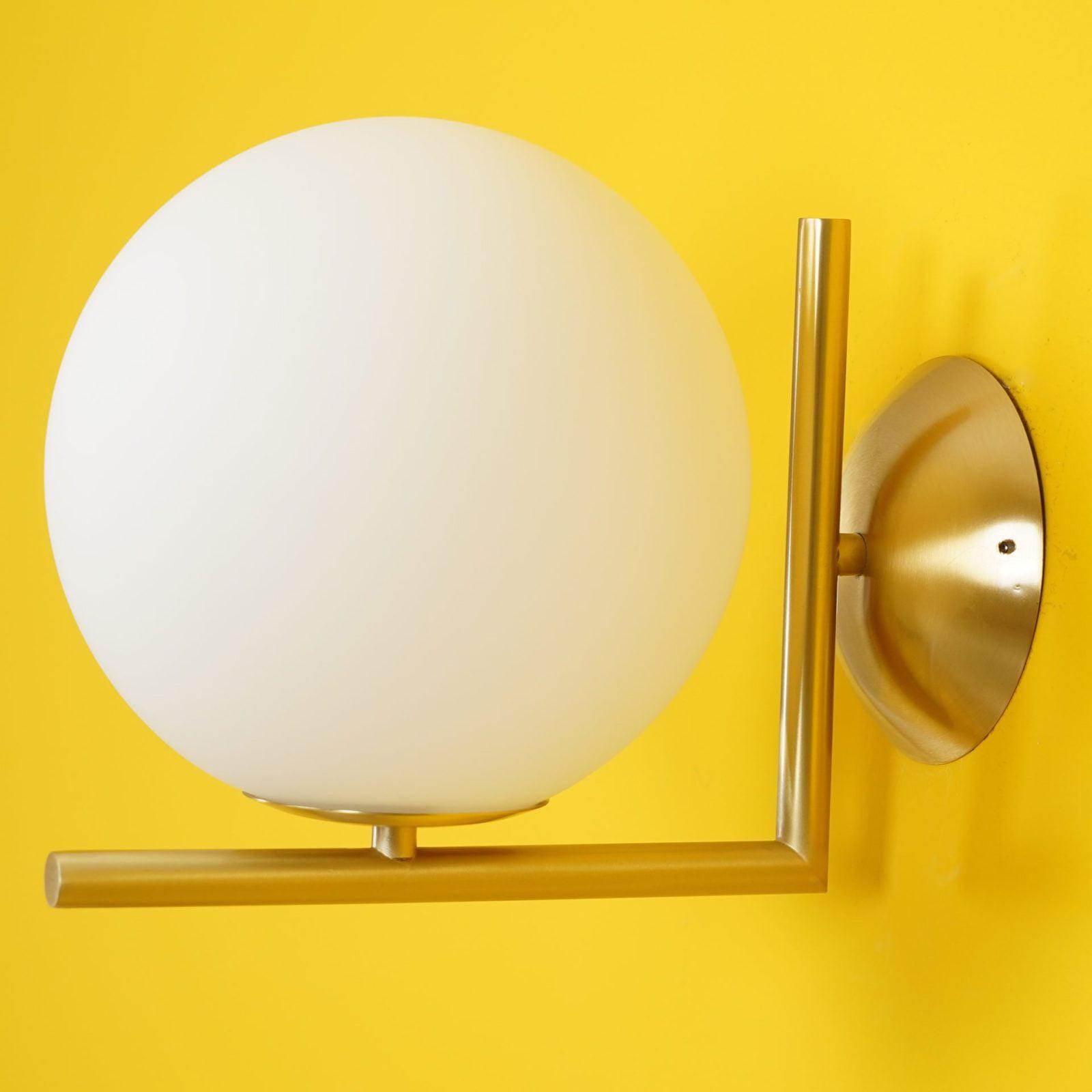 Joanna Modern Minimalist Opal Blown Glass Wall Lamp-Neutral Decor