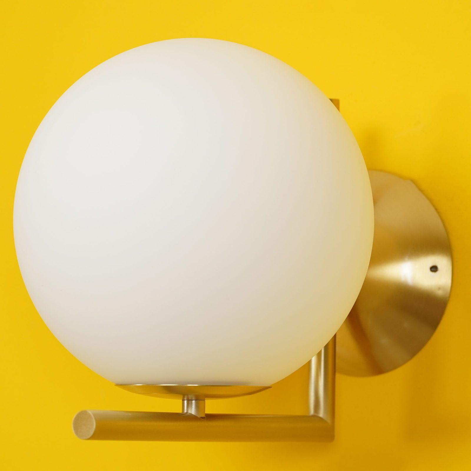 Joanna Modern Minimalist Opal Blown Glass Wall Lamp-Neutral Decor