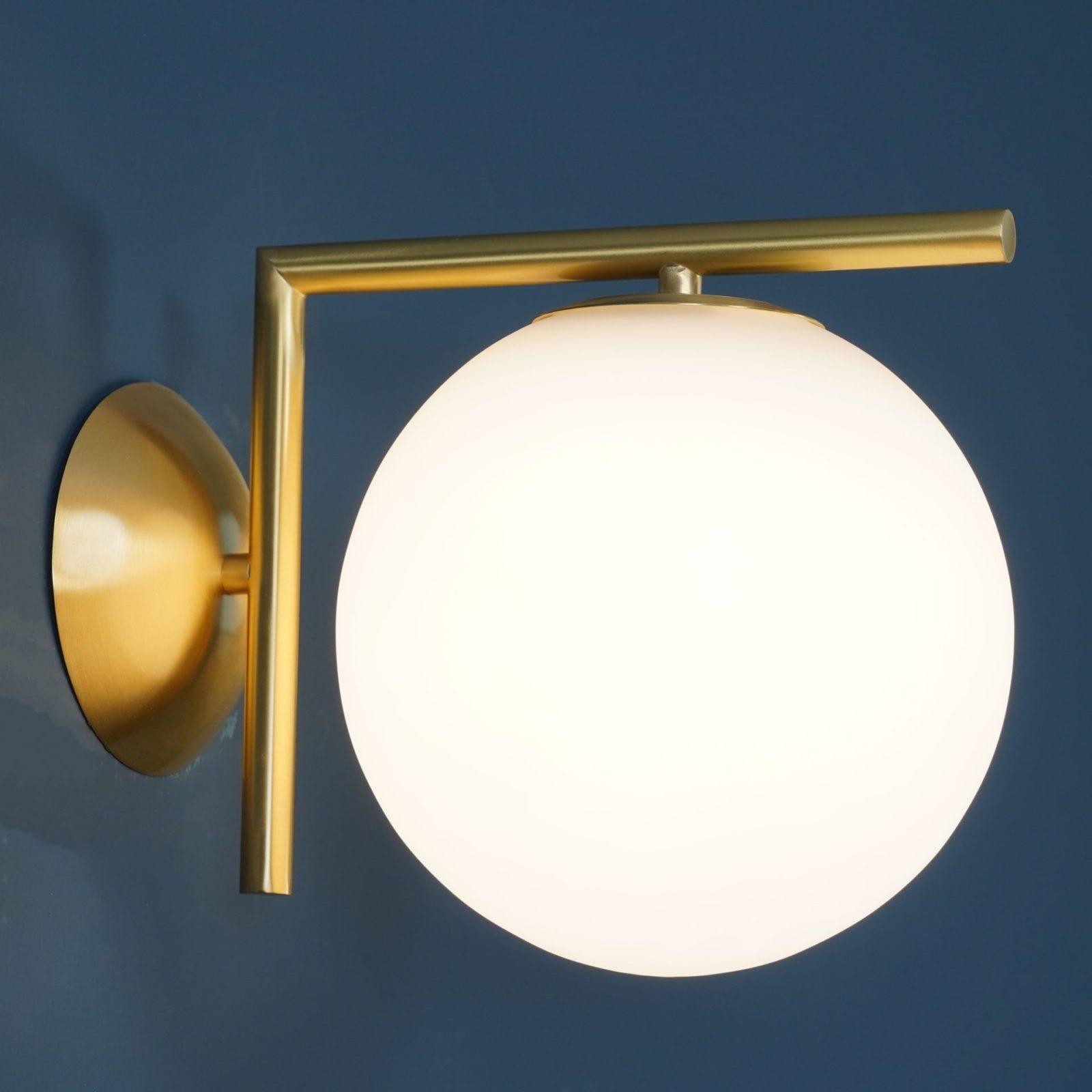 Joanna Modern Minimalist Opal Blown Glass Wall Lamp-Neutral Decor