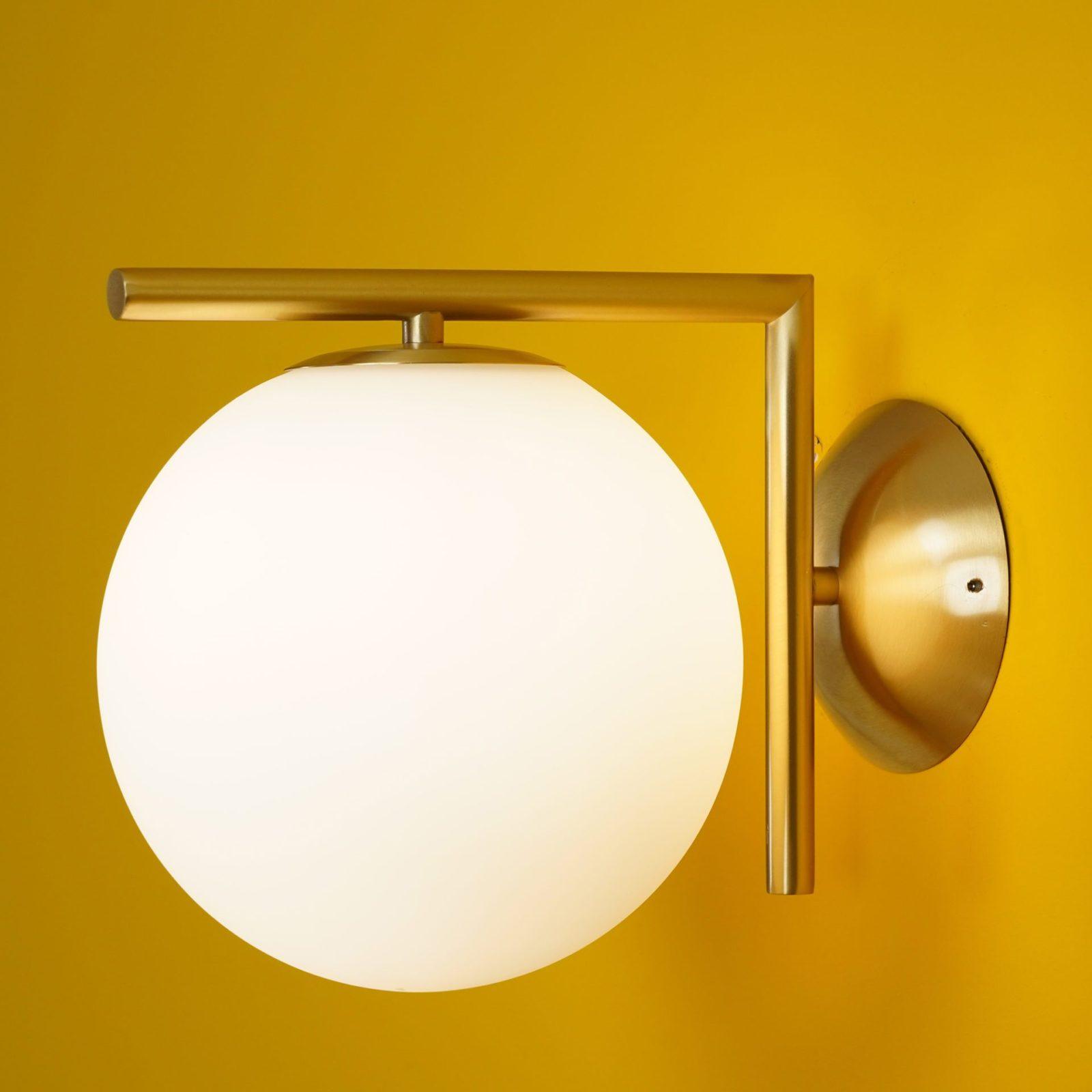 Joanna Modern Minimalist Opal Blown Glass Wall Lamp-Neutral Decor