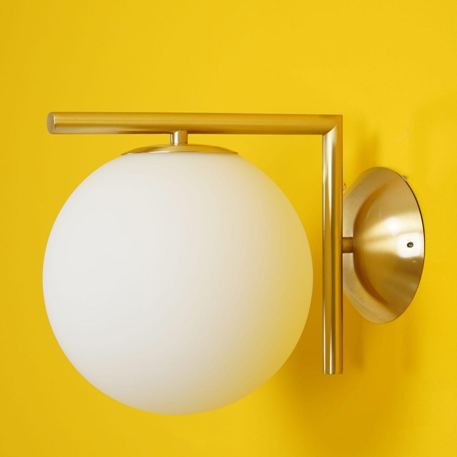 Joanna Modern Minimalist Opal Blown Glass Wall Lamp-Neutral Decor