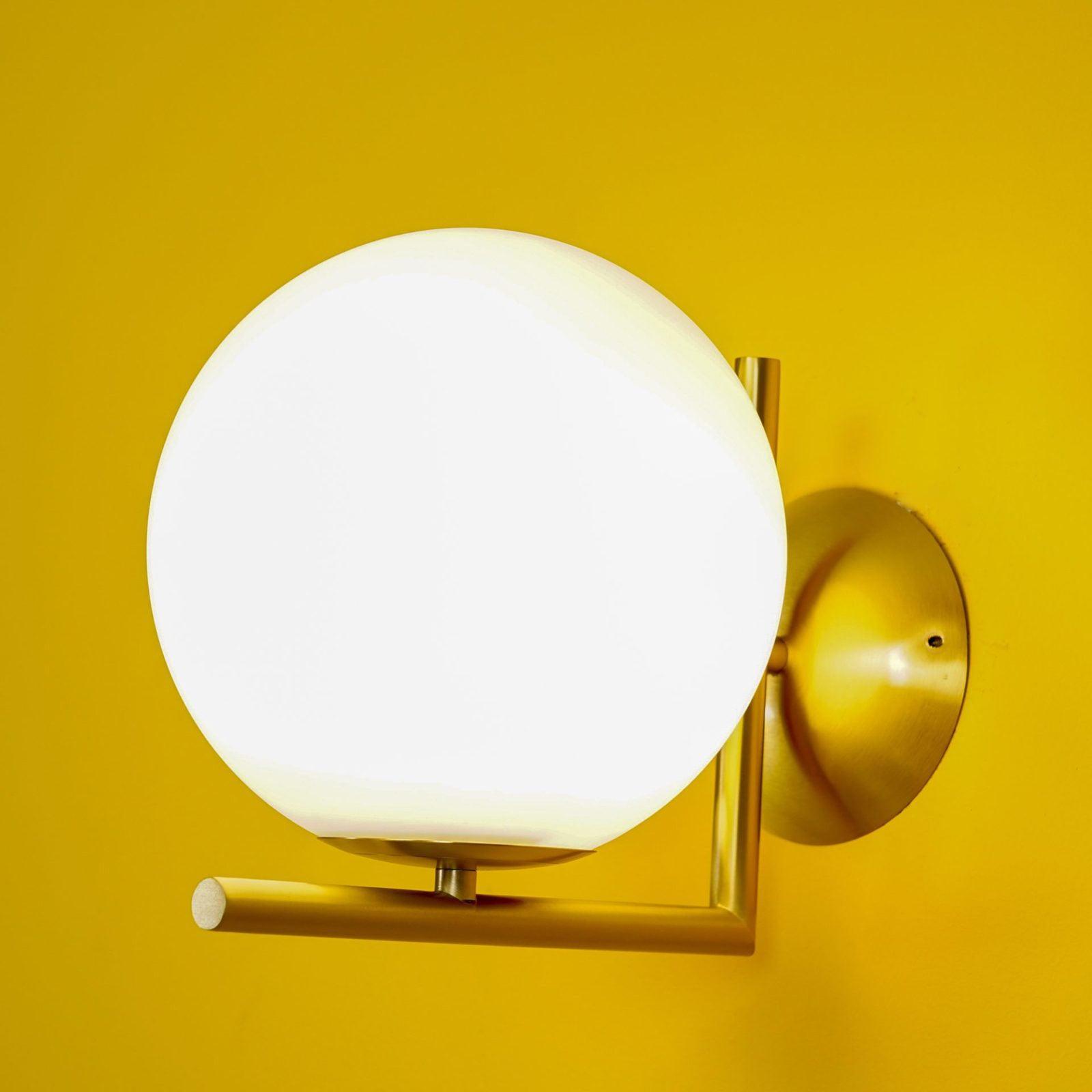 Joanna Modern Minimalist Opal Blown Glass Wall Lamp-Neutral Decor