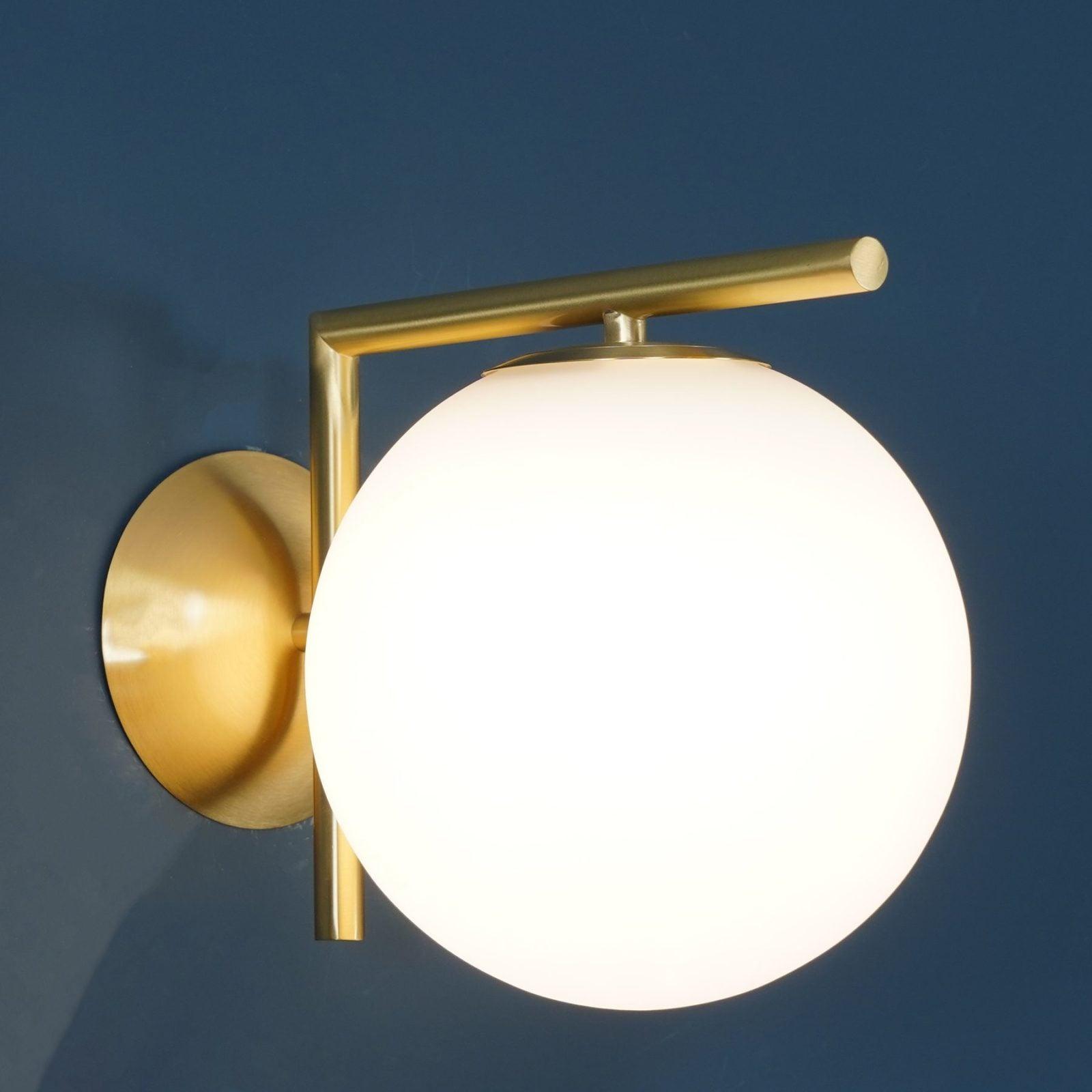 Joanna Modern Minimalist Opal Blown Glass Wall Lamp-Neutral Decor
