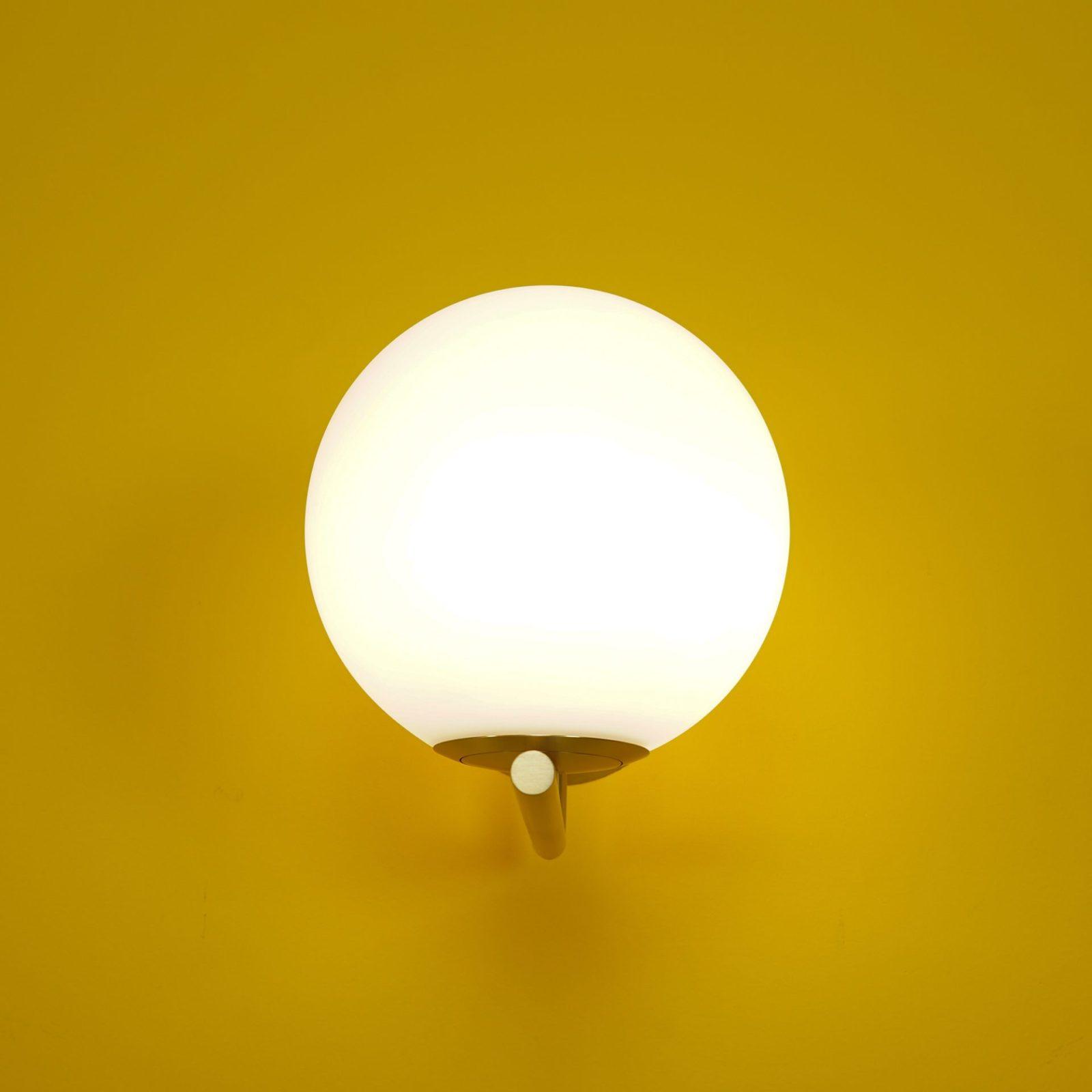 Joanna Modern Minimalist Opal Blown Glass Wall Lamp-Neutral Decor