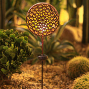 Francis Bohemian Solar Hollow Drum LED Outdoor Lamp