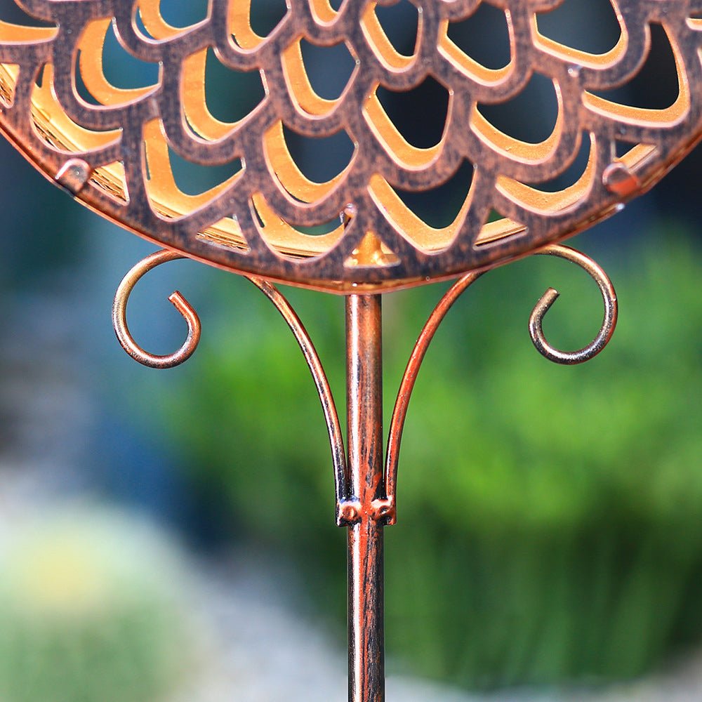 Francis Bohemian Solar Hollow Drum LED Outdoor Lamp