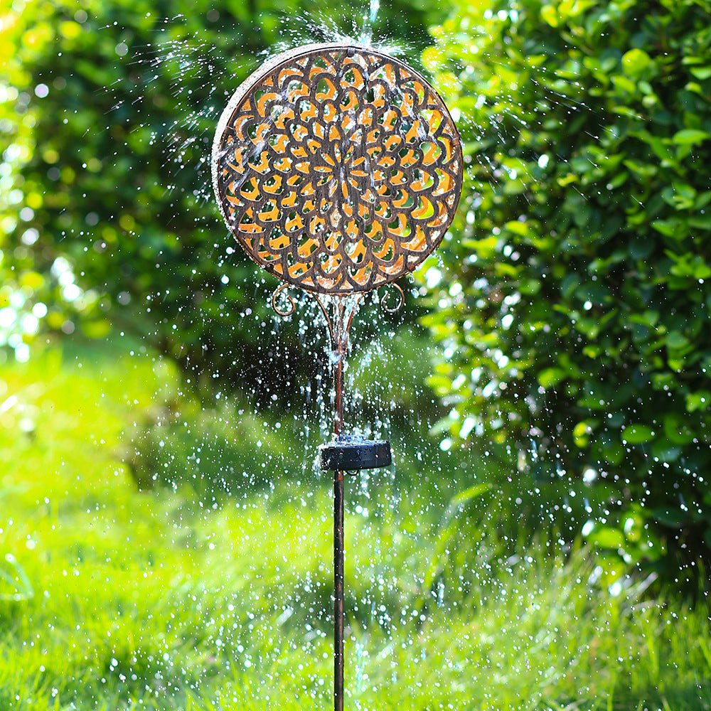 Francis Bohemian Solar Hollow Drum LED Outdoor Lamp