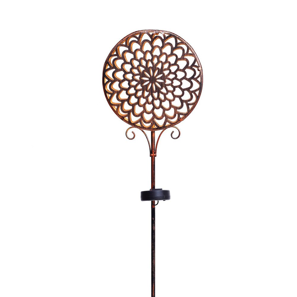 Francis Bohemian Solar Hollow Drum LED Outdoor Lamp