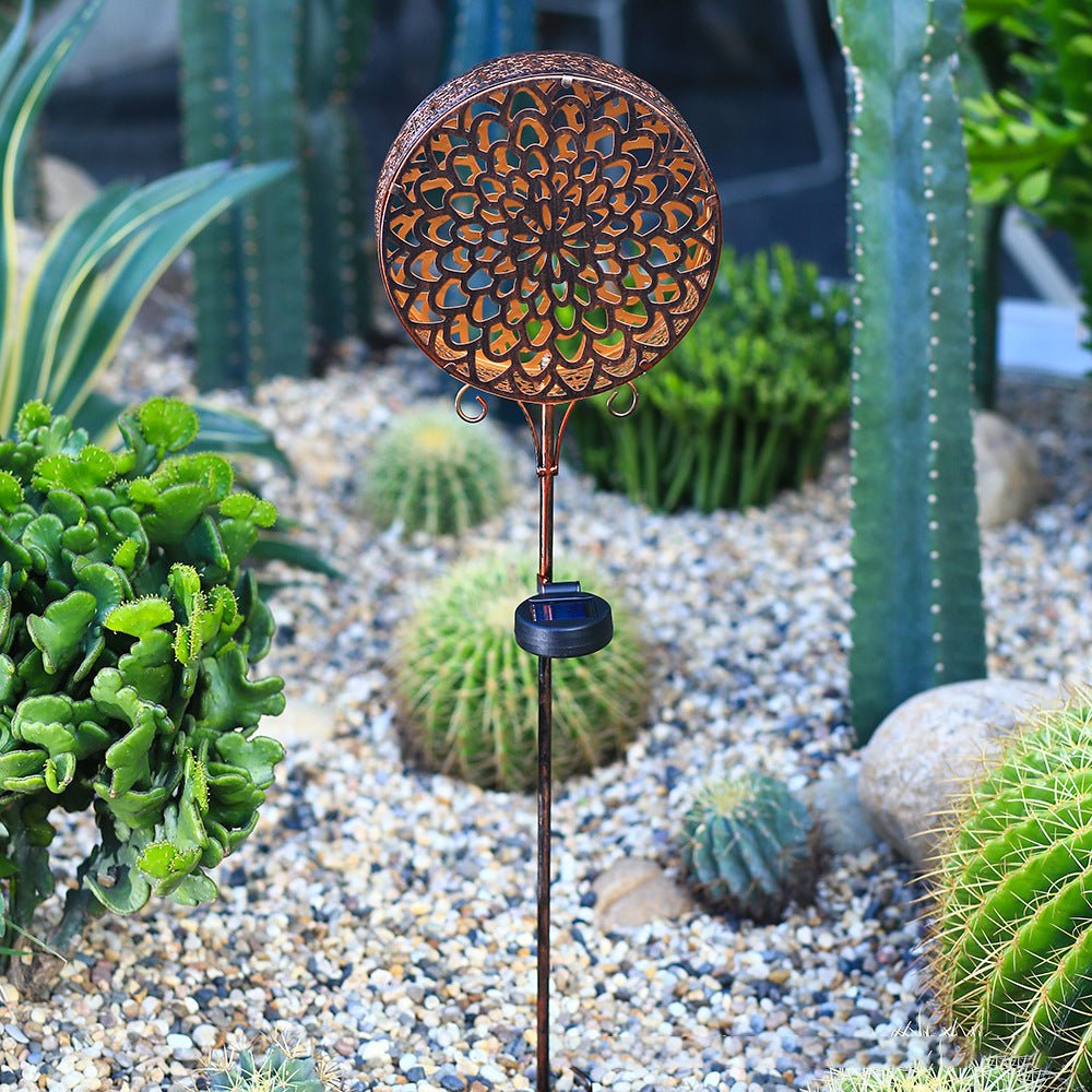 Francis Bohemian Solar Hollow Drum LED Outdoor Lamp