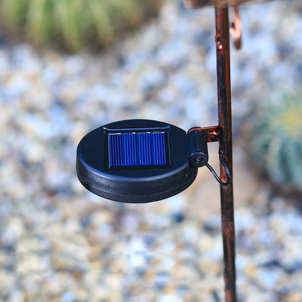 Francis Bohemian Solar Hollow Drum LED Outdoor Lamp