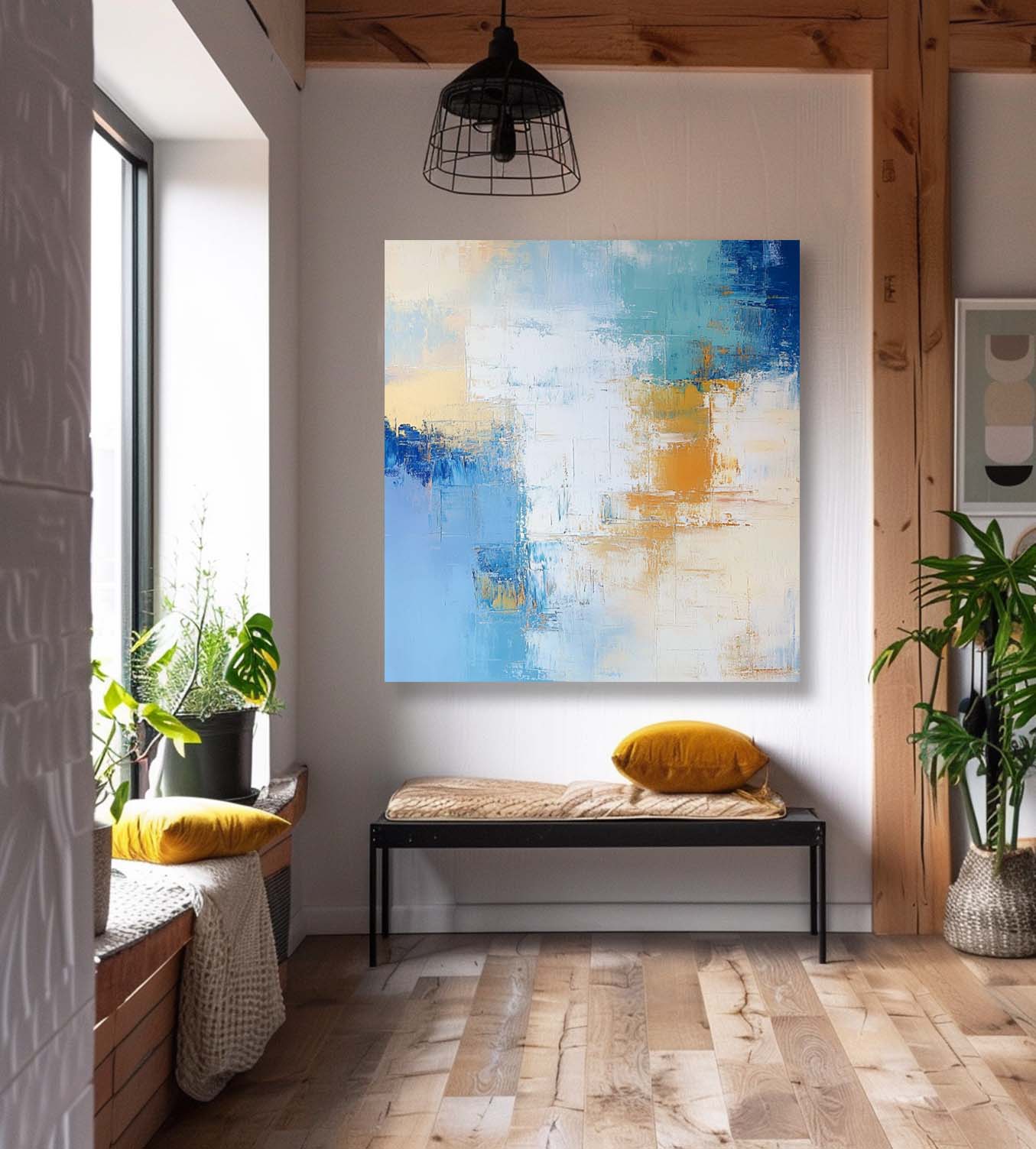 Abstract Canvas Art AB602 - Neutralighting