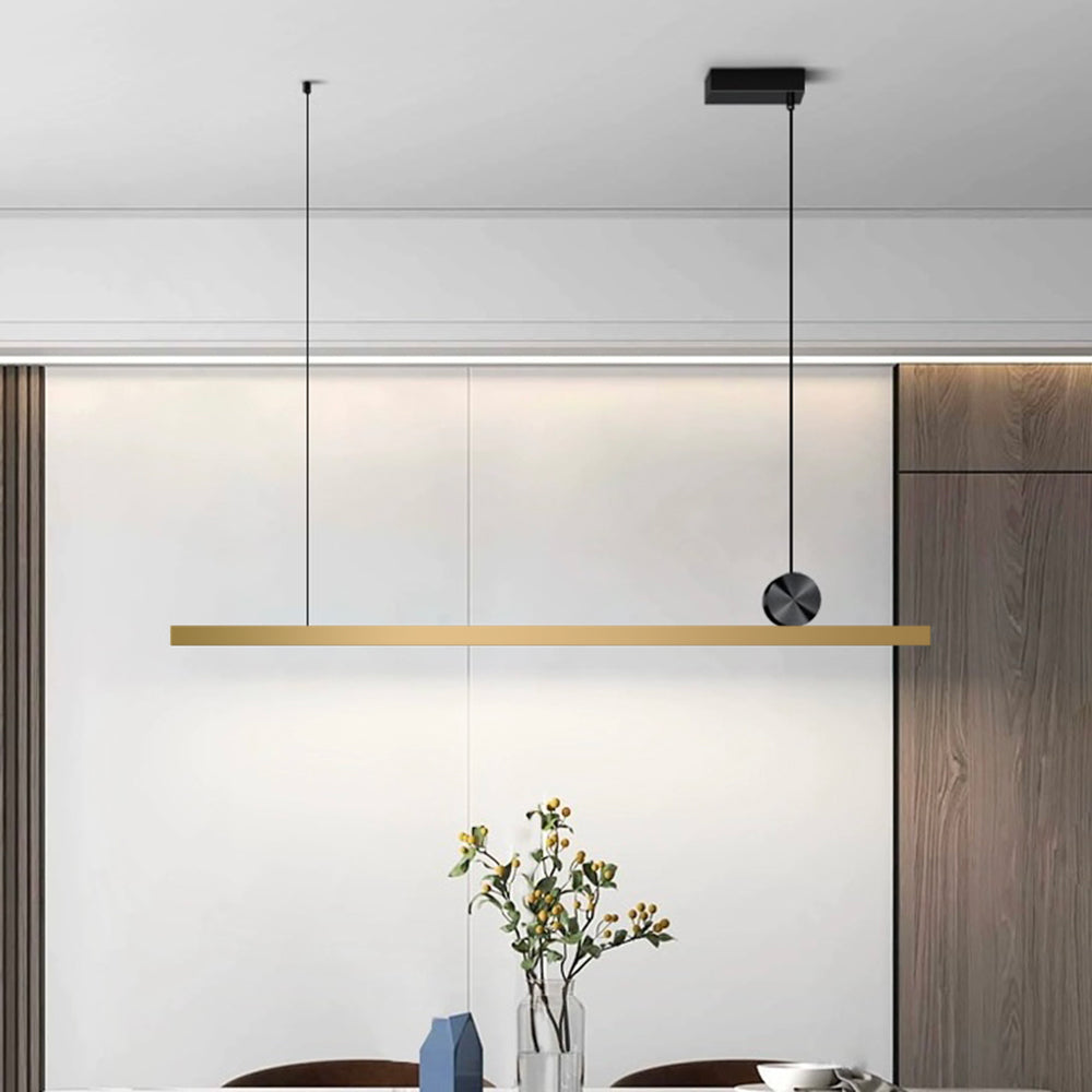 Arisha Modern Linear Asymmetrical Pendant Light - Neutral Decor