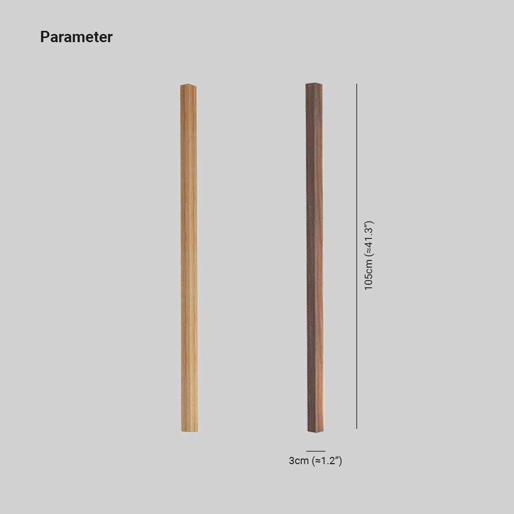 Ozawa Minimalist Linear Nature Wooden Floor Lamp - Neutral Decor