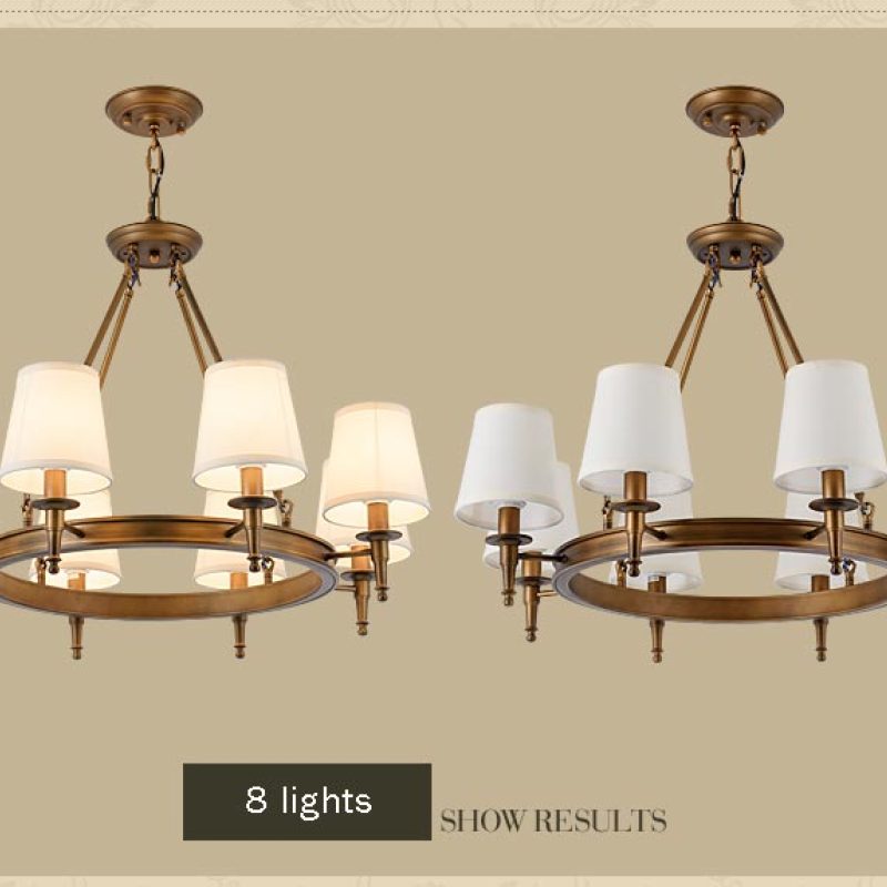 Silva vintage Ring Metal/Fabric Chandelier, Black/Copper - Neutral Decor