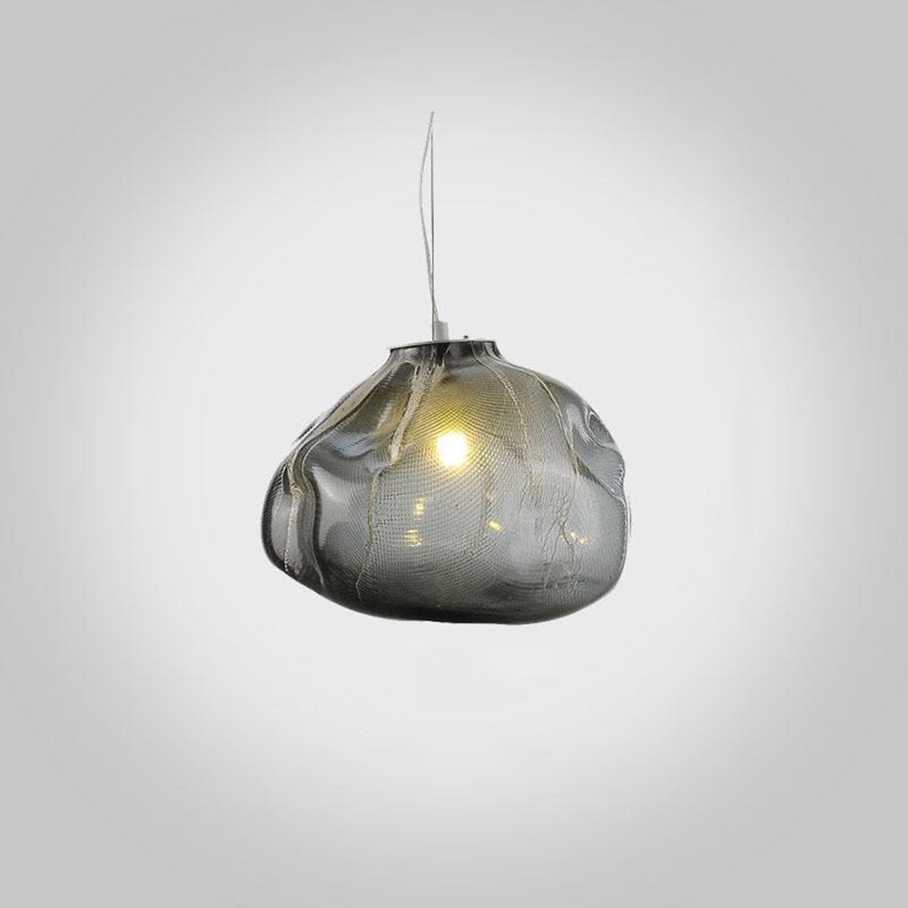 Avi Minimalist Spherical Glass Pendant Light, 3 Colour - Neutral Decor