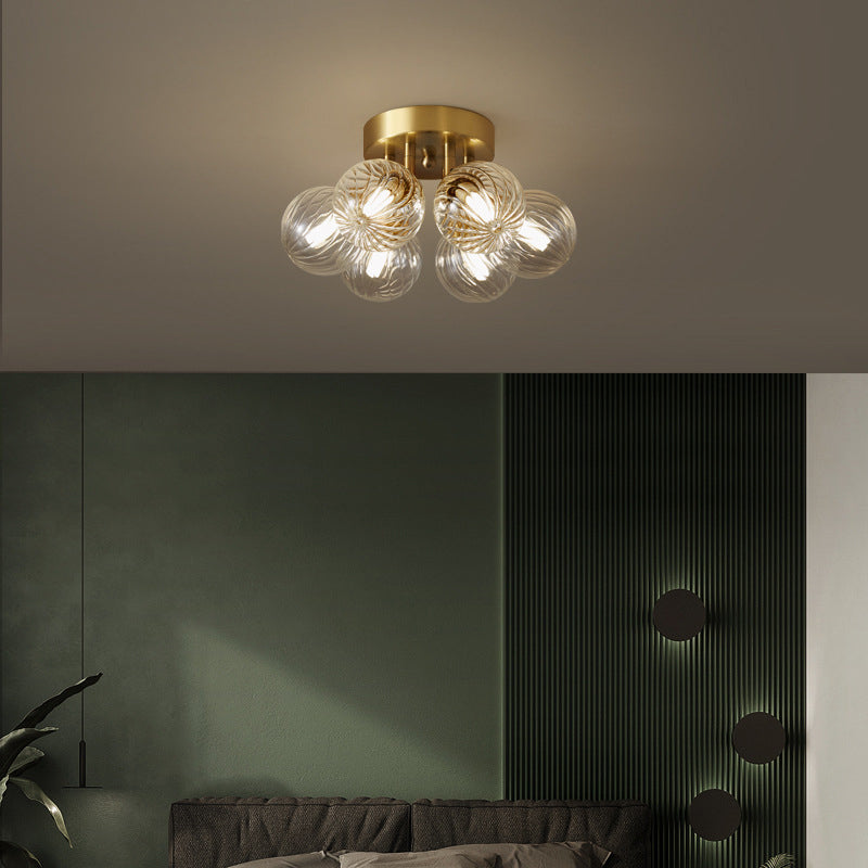Valentina Modern Clear Bubble Glass Ceiling Light - Neutral Decor