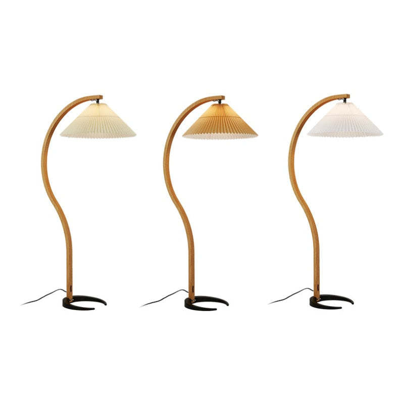 Muto Unique LED Floor Lamp, Wood/Metal, Living Room - Neutral Decor