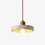 Evvynor Travertine Pendant Light-Neutral Decor