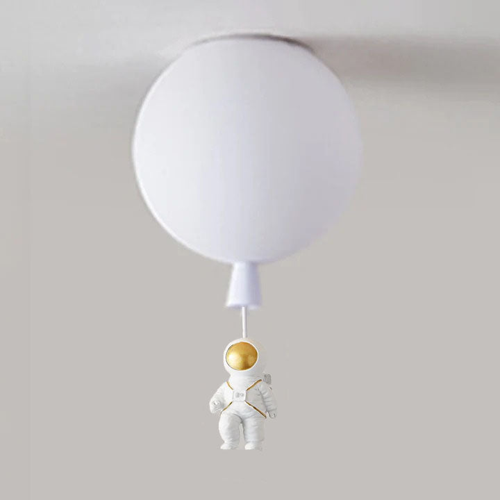 Aria Astronaut Balloon Flush Mount Ceiling Light, L 20/25/30/35cm - Neutral Decor