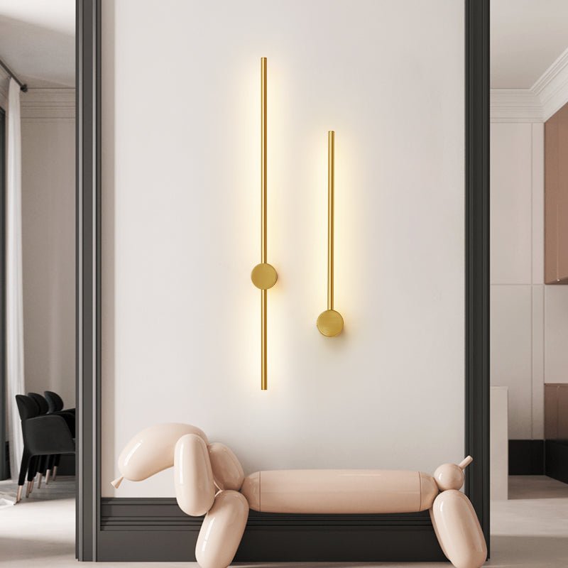Nestx Brass Rod Minimalism Wall Lamp-Neutral Decor
