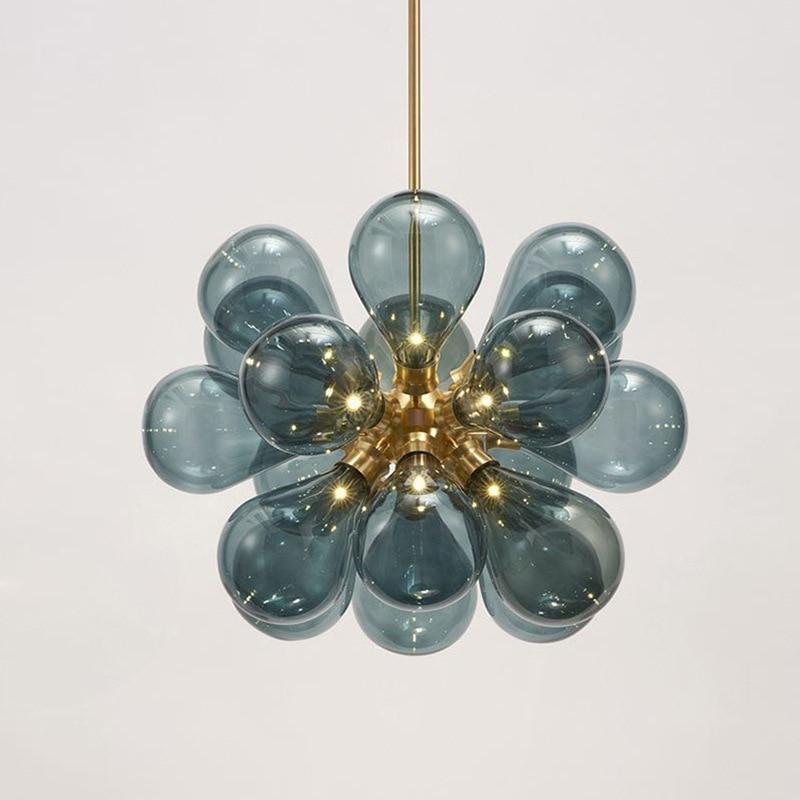 Valentina Chic Clustered Glass Bubble Pendant Light - Neutral Decor