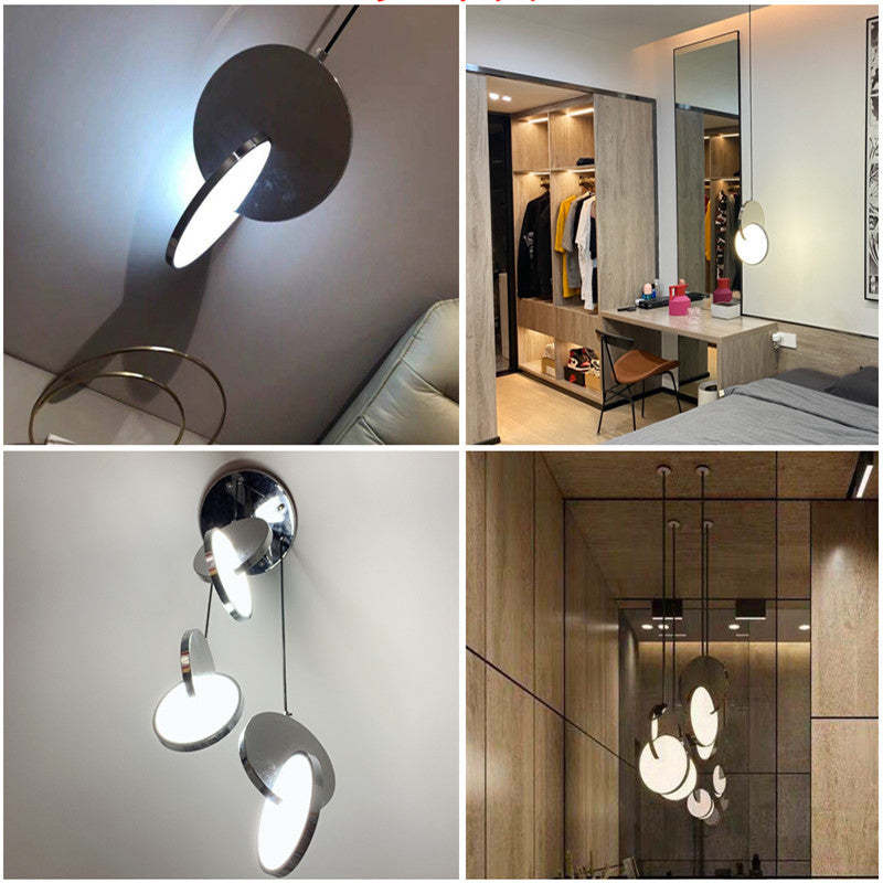Arisha Pendant Light, Disc, Gold/Silver - Neutral Decor