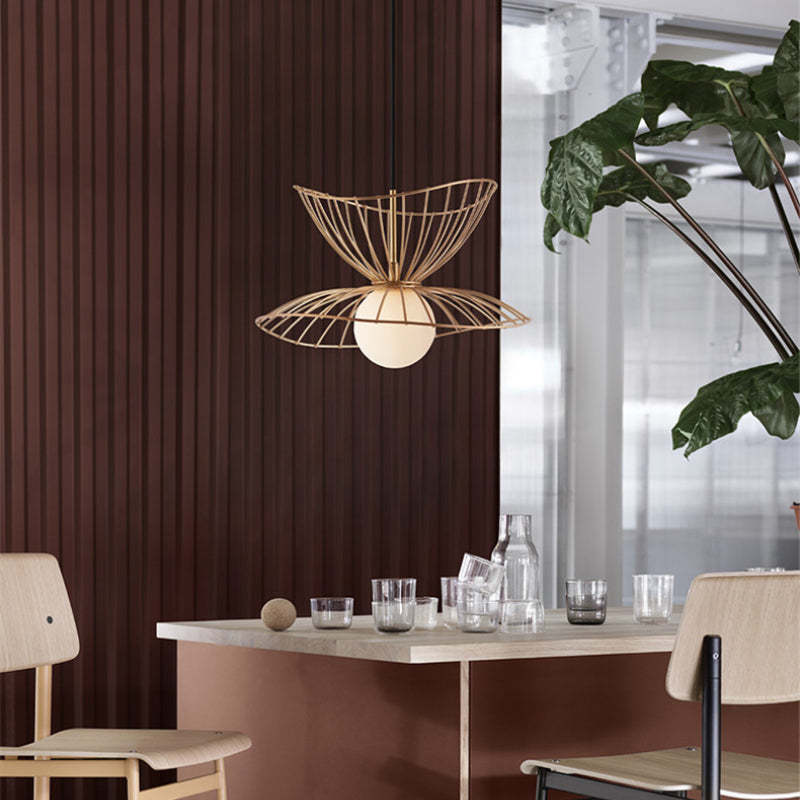 Ritta Pendant Light Modern, Metal, Gold/Black, Kitchen Island - Neutral Decor
