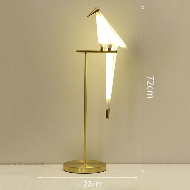 Clifford Nordic Bird Table /Floor Lamp, Gold, 1/2/3 Light - Neutral Decor