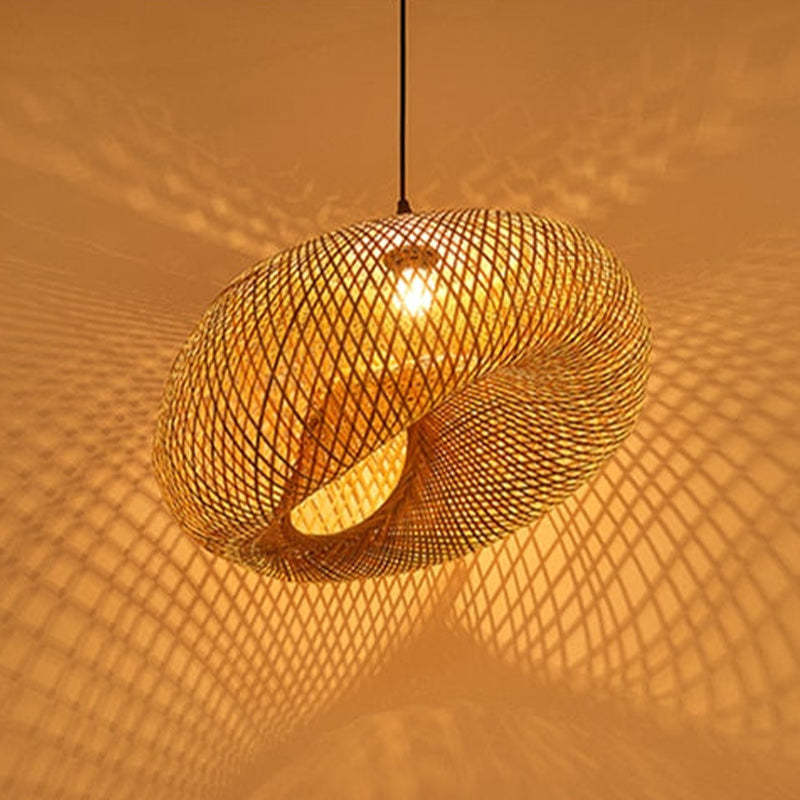 Ritta Bamboo Pendant Light - Neutral Decor