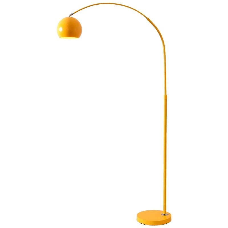Mira Macaron Modern Fishing Arc Floor Lamp - Neutral Decor