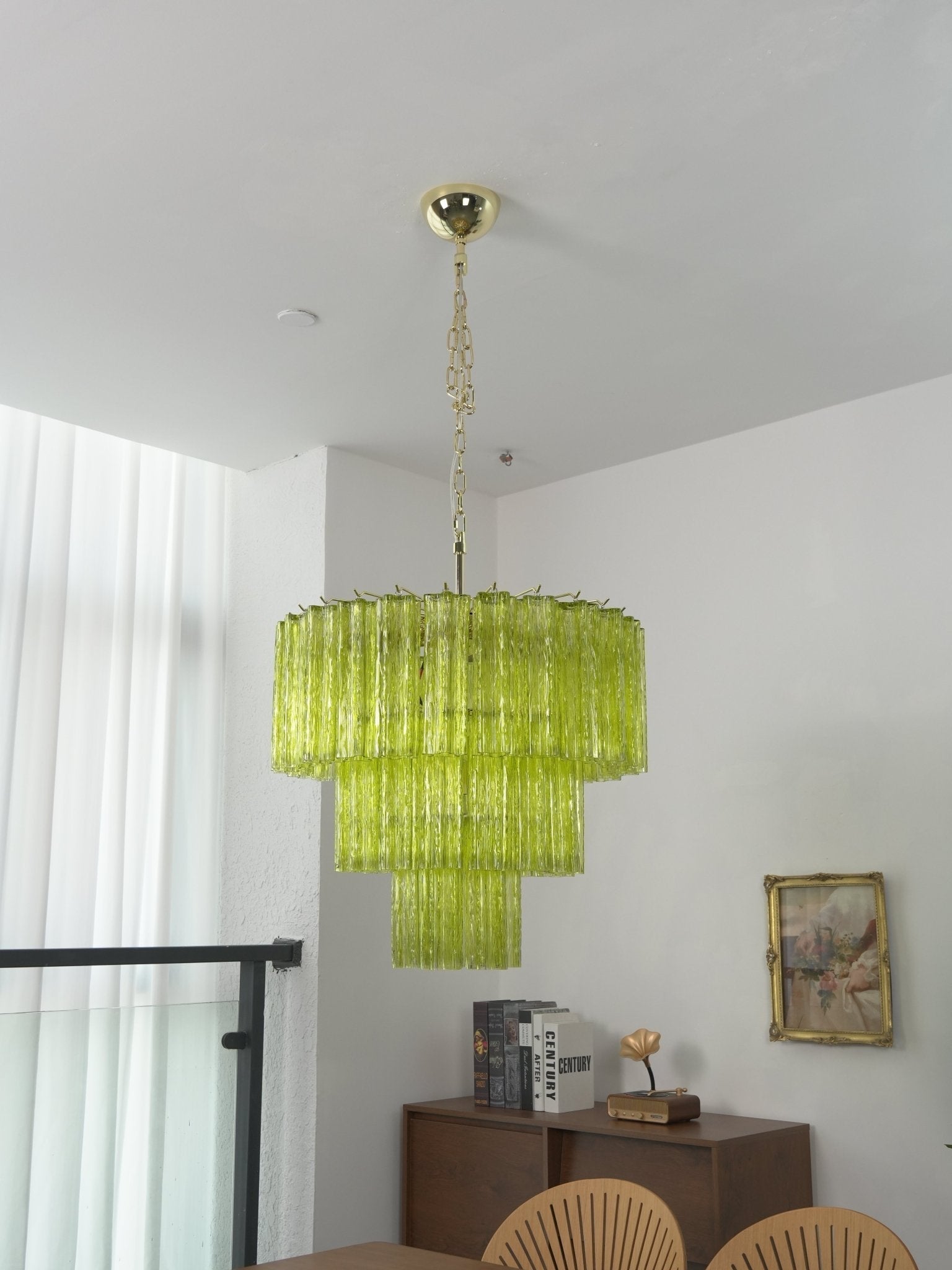 Wexn Glacier Tier Glass Chandelier-Neutral Decor