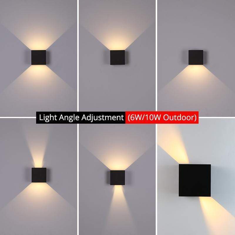 Nexu Modern Adjustable Square Outdoor Wall Lamp LED-Neutral Decor