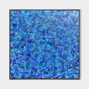 Blue Square Abstract Art 47'' X 47'' IS84 - Neutralighting