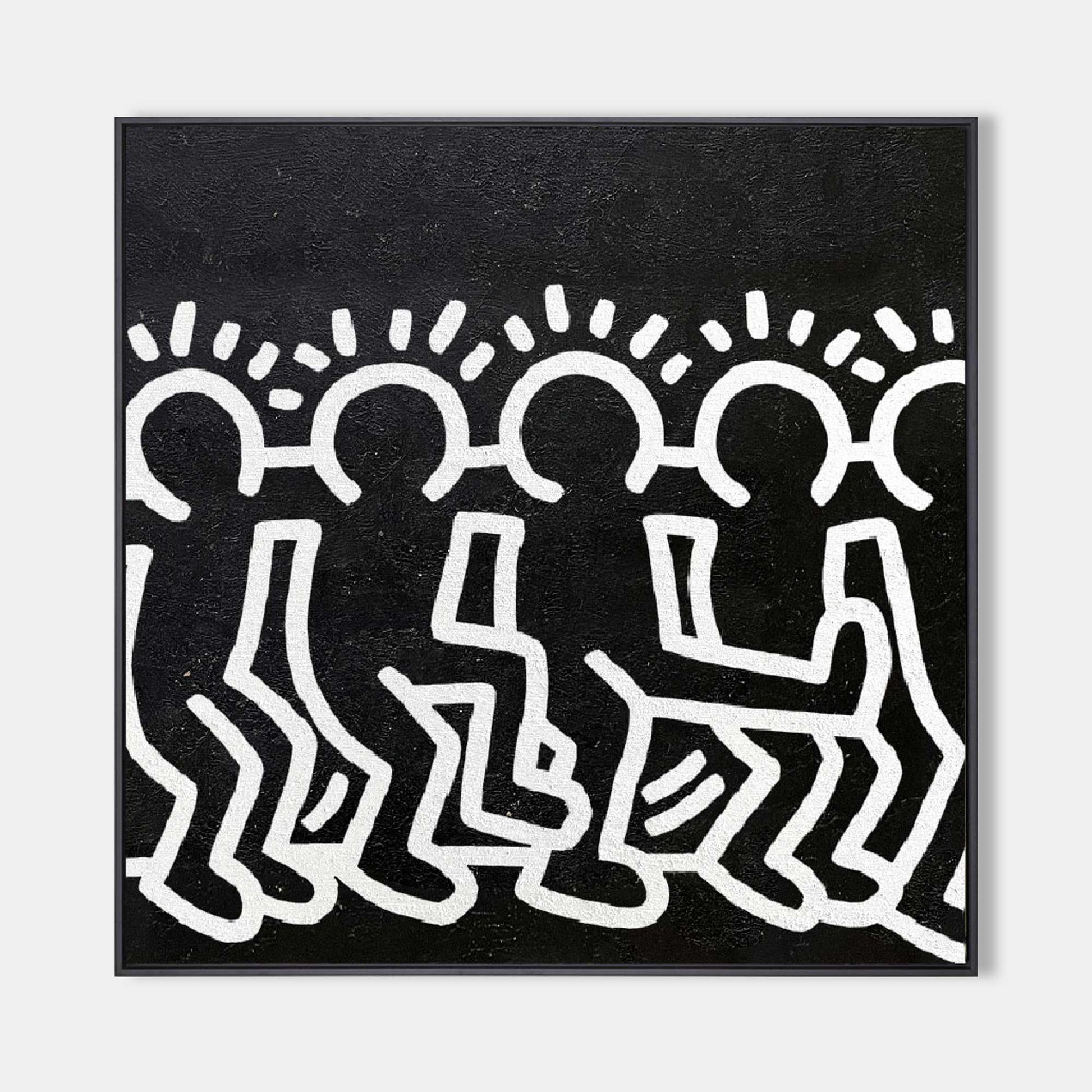 Keith Haring Style painting KS022 - Neutralighting