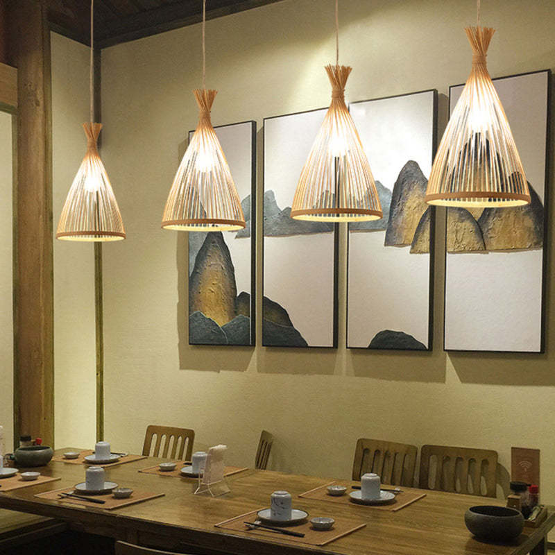 Arisha Pendant Light Rattan Modern, Hand-woven, Hotels - Neutral Decor