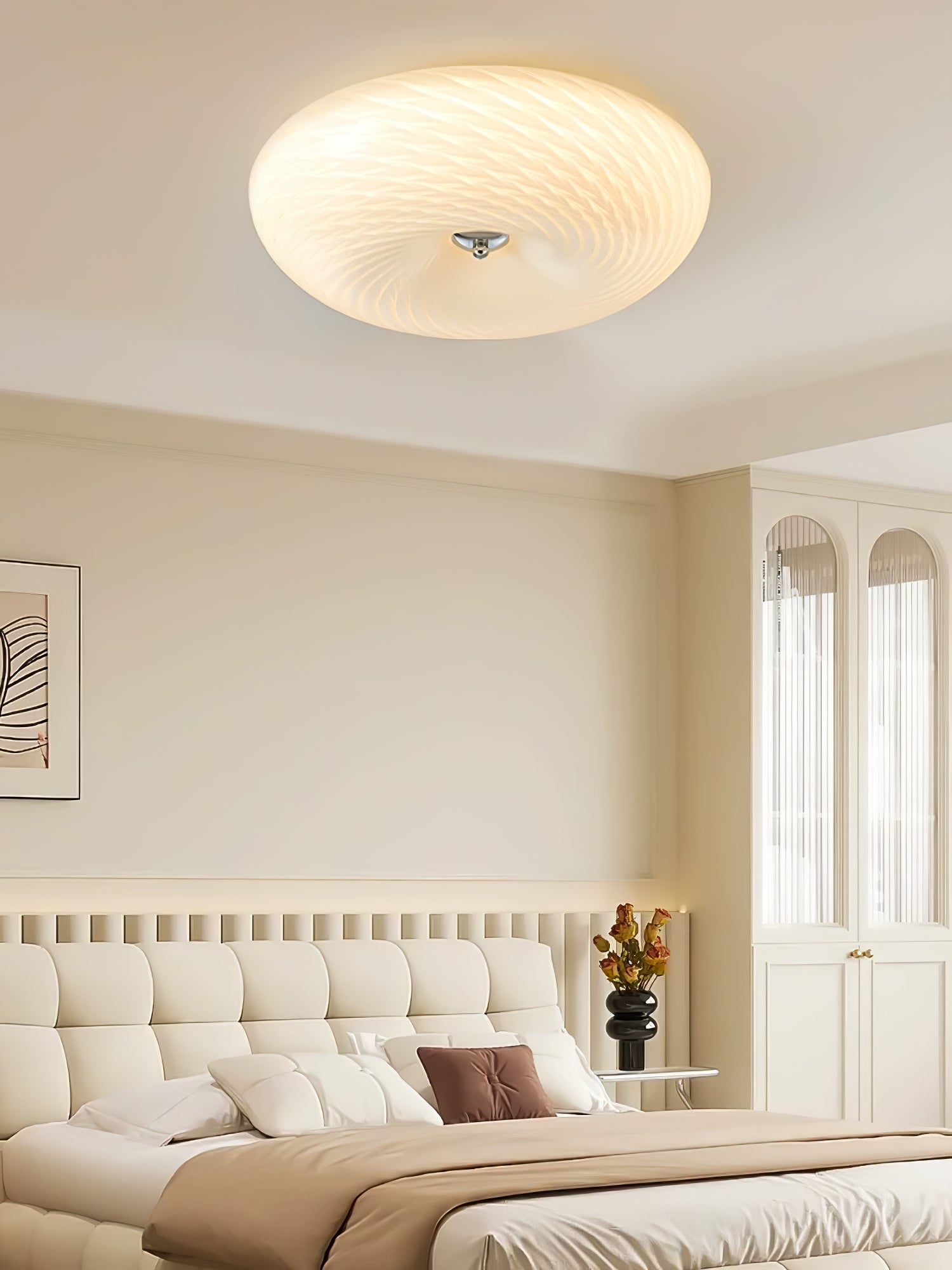 Comarion Modern Minimalist Art Glass Ceiling Light-Neutral Decor