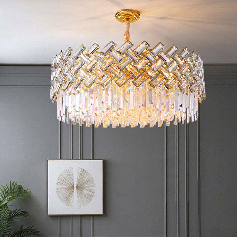 Kristy Luxury Gold Chandelier, Crystal & Metal - Neutral Decor