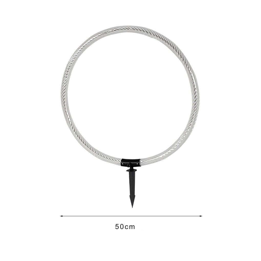 Rose Sleek Ring Modern Landscape Outdoor Lawn Light