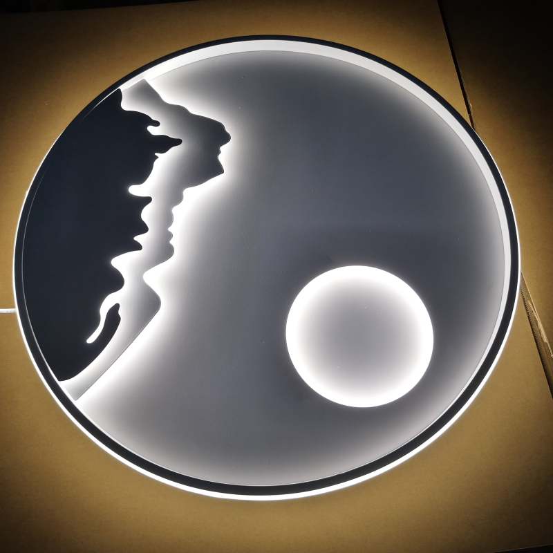 Arisha Mountain View Flush Mount Ceiling Light - Neutral Decor