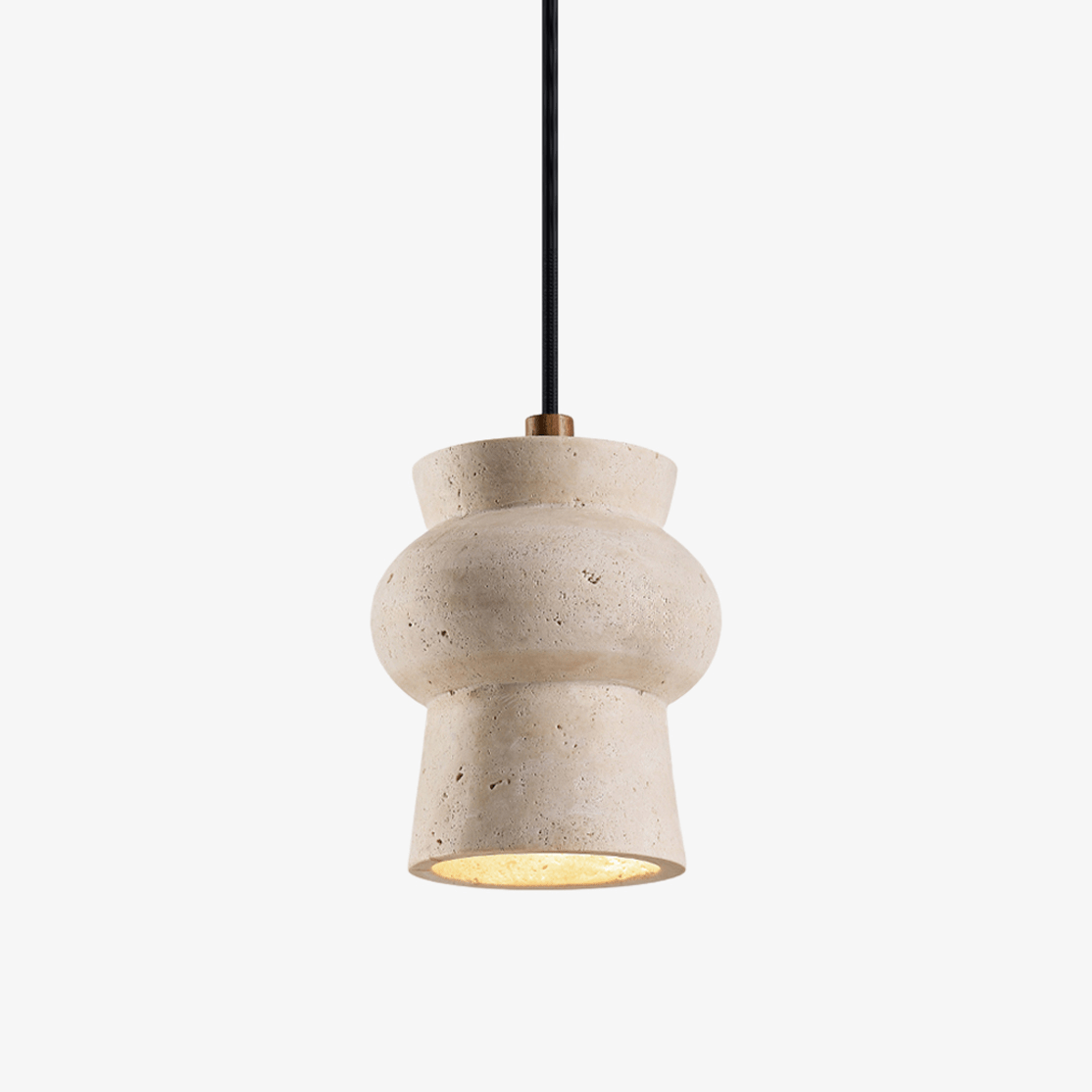 Dynt Timeless Yellow Travertine Pendant Lamp-Neutral Decor