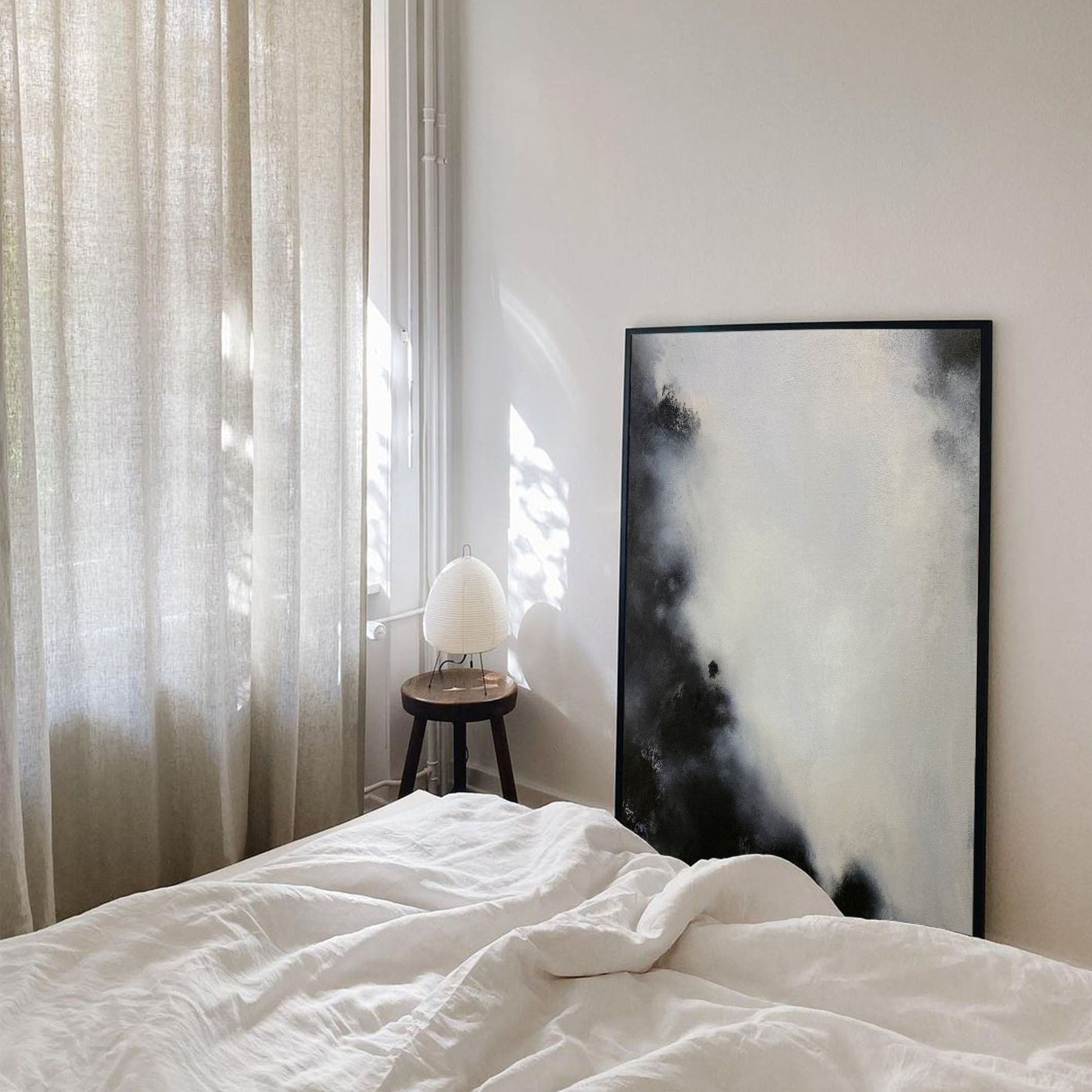 Black Abstract Painting ABAV271 - Neutralighting
