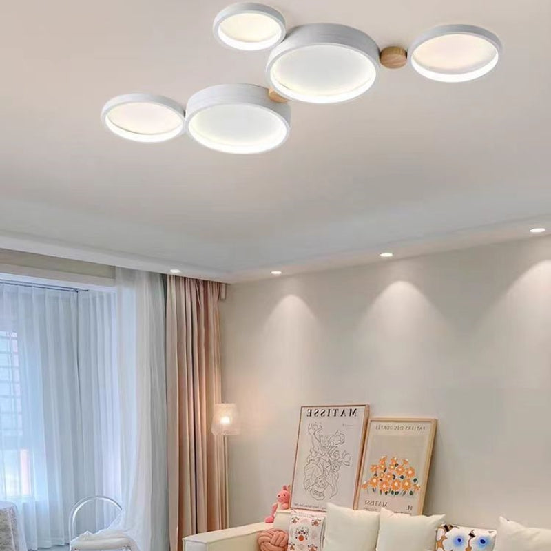 Arisha Round Flush Mount Ceiling Light 3 Colour 3/4/5/6/7 Heads - Neutral Decor